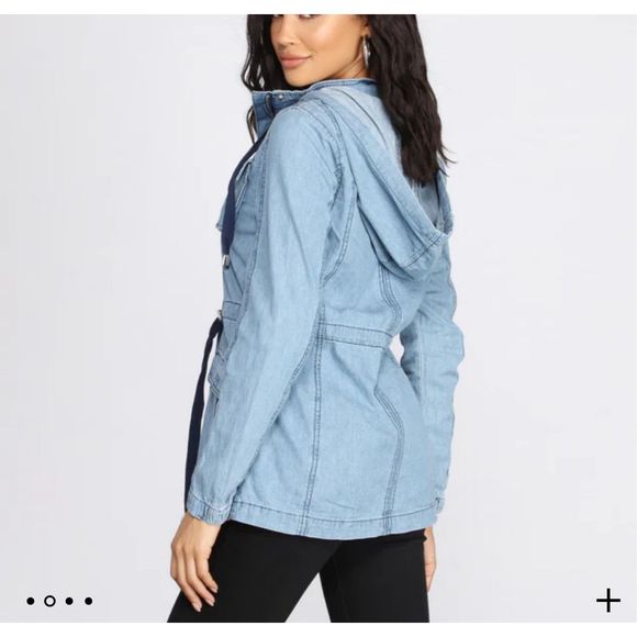 Ashley Vintage charm Windsor Carpe Denim Anorak jacket size medium - Picture 3 of 13